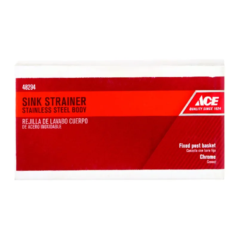 3-1/2 Inch Diameter Stainless Steel Sink Strainer Model Ace5000ss