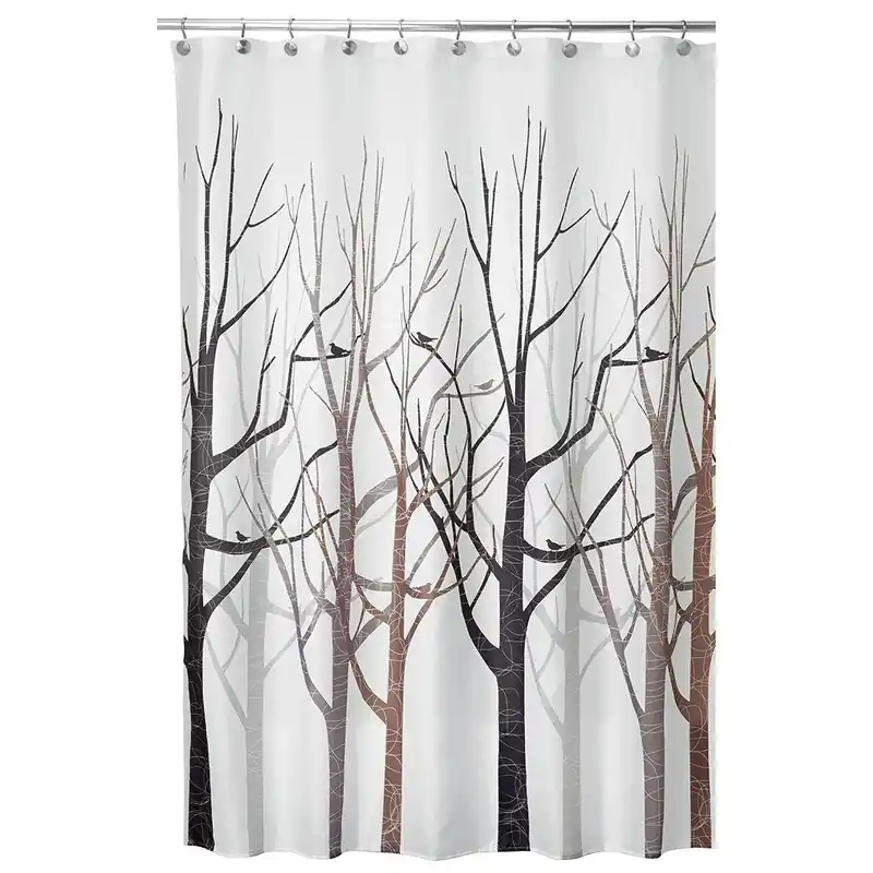 Shower Curtain, Forest, Polyester, 72 X 72-in.
