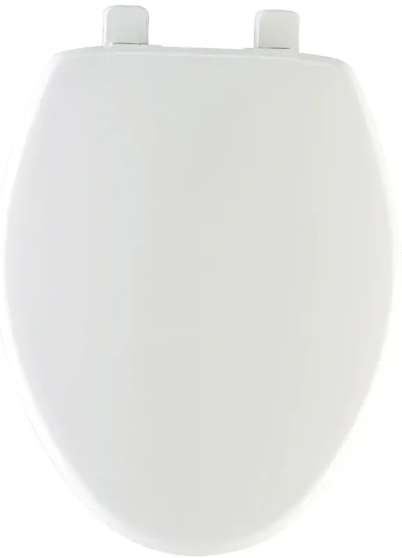 Elongated Plastic Toilet Seat, Whisper-close® Hinge, Sta-tite®, White