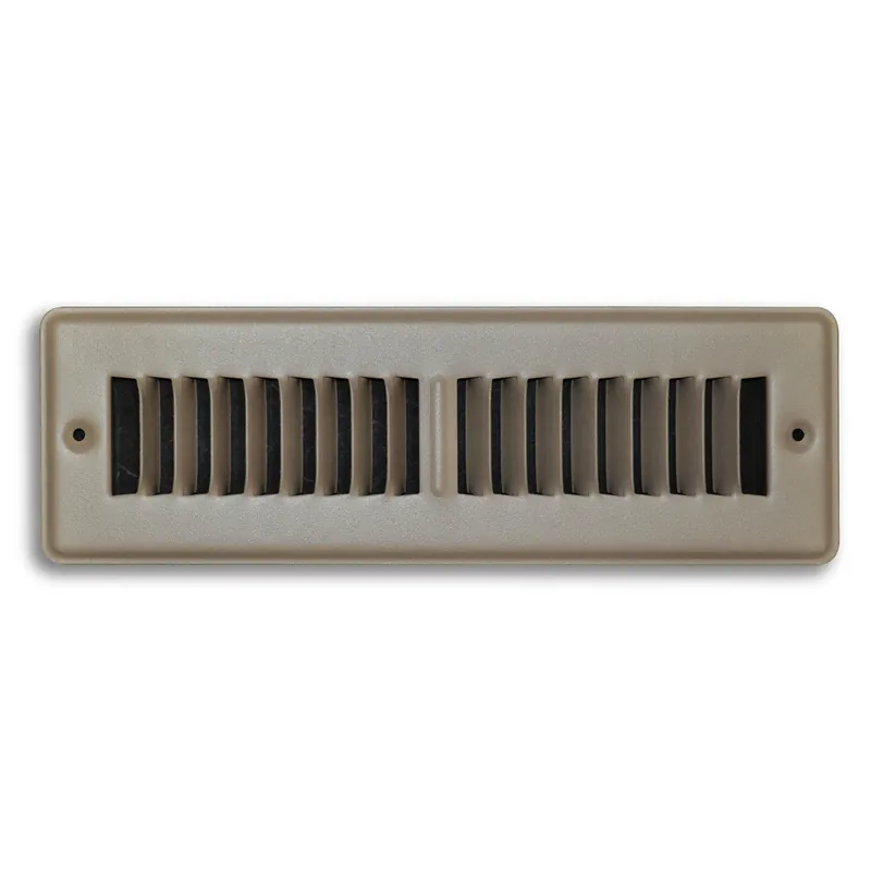 2 In. H X 10 In. W 2-way Powder Coat Brown Steel Floor Register