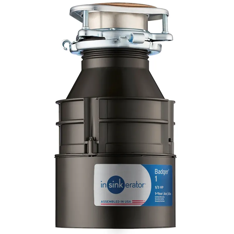 Badger 1 Garbage Disposal, Continuous-feed, 1/3-hp