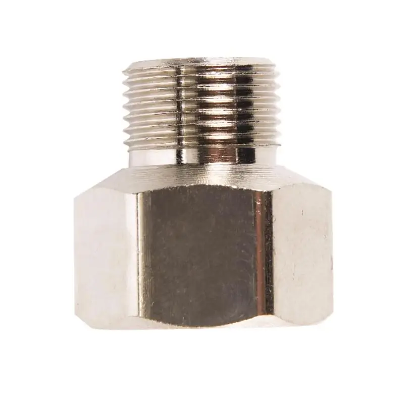 1/2 In. Female To 3/8 In. Male Chrome Faucet Adapter