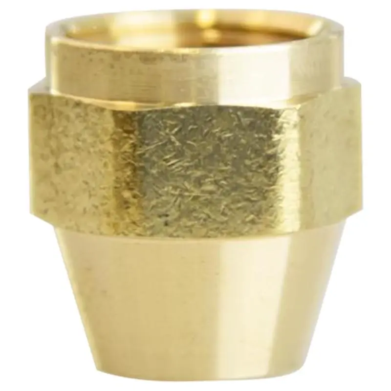 3/8 Inch Flare Brass Nut For Plumbing - Durable And Ansi Certified