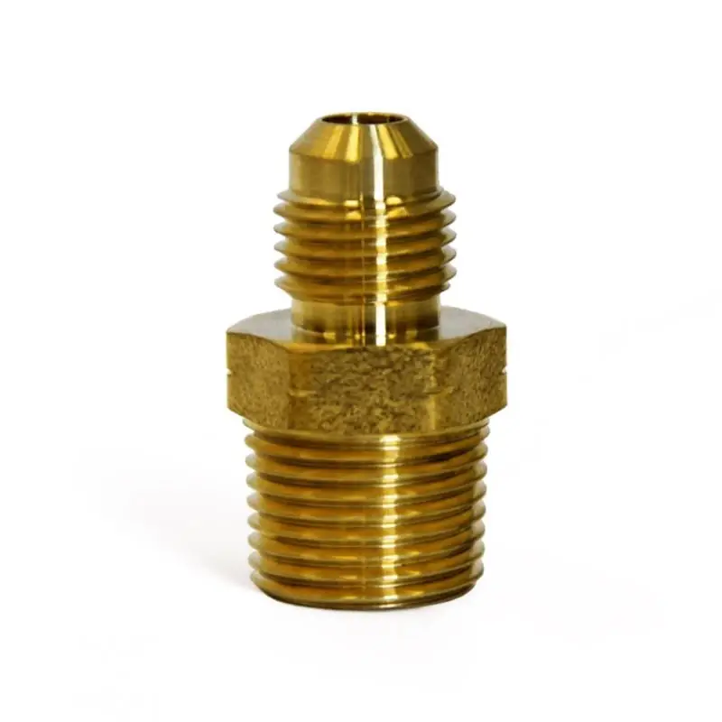 1/4 In. Flare X 1/4 In. D Male Brass Adapter For Plumbing Applications