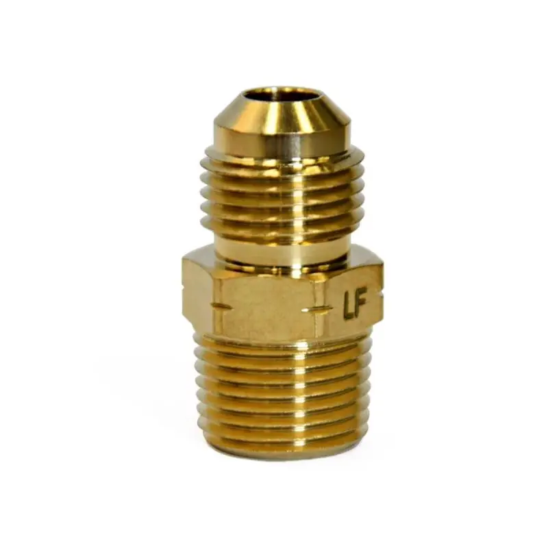 3/8 In. Flare X 3/8 In. D Male Brass Adapter - Lead-free, High Pressure