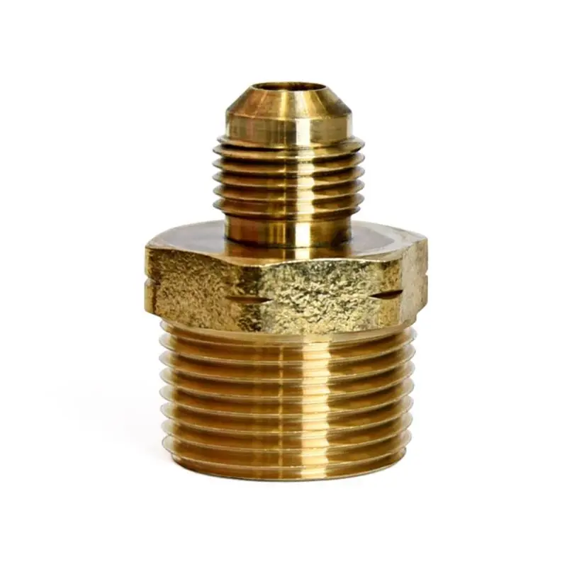 3/8 In. Flare X 3/4 In. D Male Brass Adapter - Lead-free, High Pressure