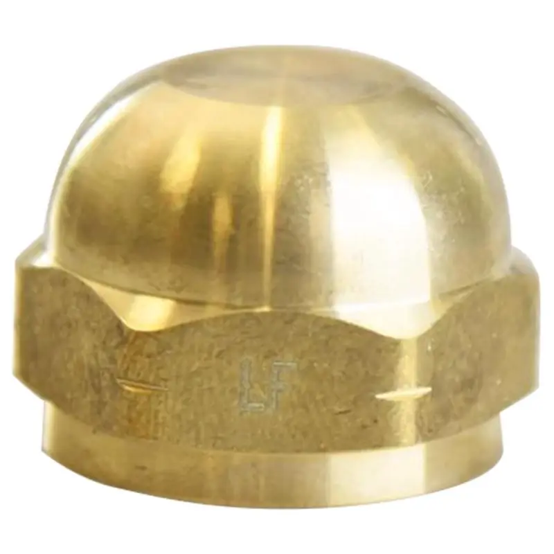 5/8 Inch Lead-free Brass Flare Cap Fitting For Plumbing And Heating Applications