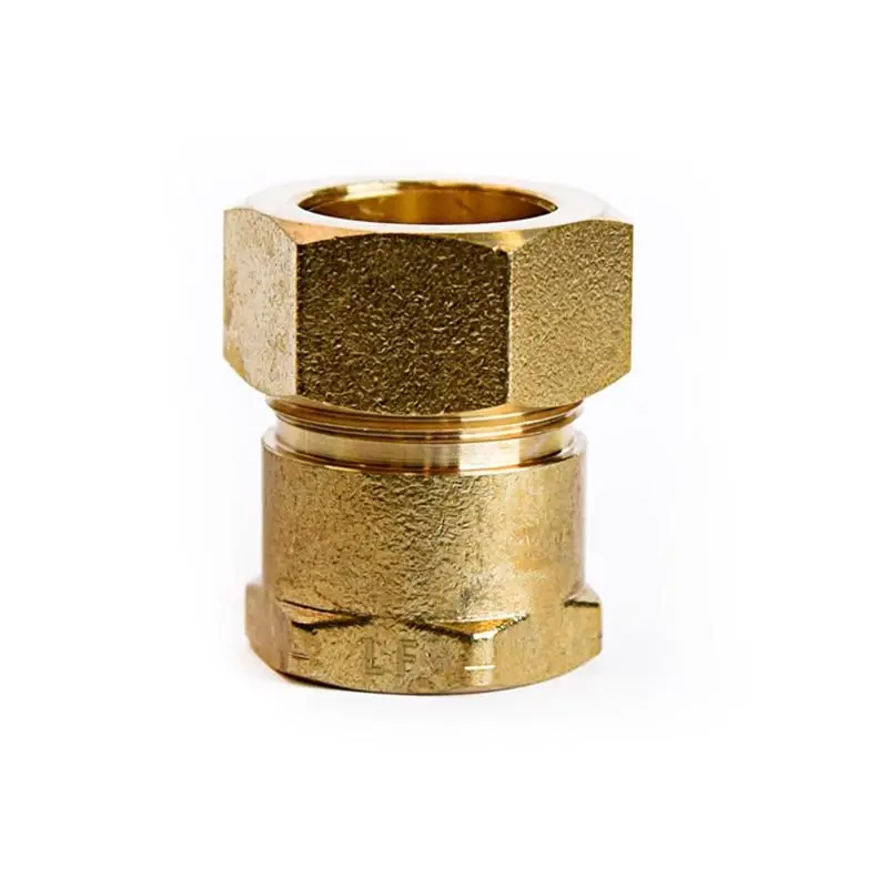 7/8 In. Compression X 3/4 In. D Fpt Brass Coupling For Plumbing Applications