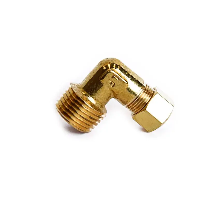 3/8 In. Compression X 1/2 In. D Mpt Brass 90 Degree Elbow Fitting