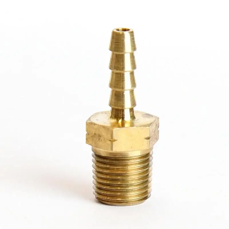 Brass 1/8 In. D X 1/8 In. D Adapter 1 Pk