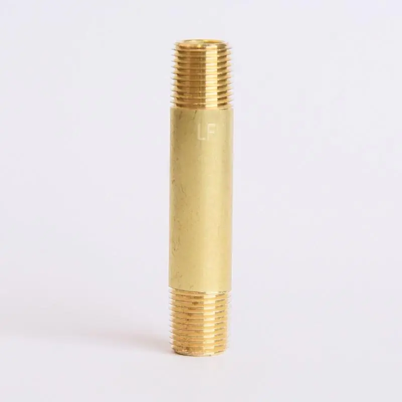 1/8 In. Mpt X 1/8 In. D Mpt Red Brass Nipple, 2 In. Length