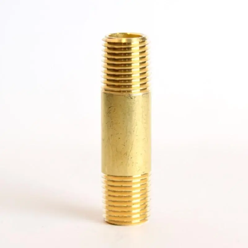 1/4 In. Mpt X 1/4 In. D Mpt Red Brass Nipple, 2 In. Length