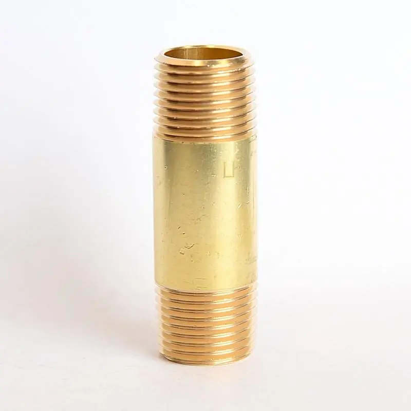 1/2 In. Mpt X 1/2 In. D Mpt Red Brass Nipple, 2-1/2 In. Length