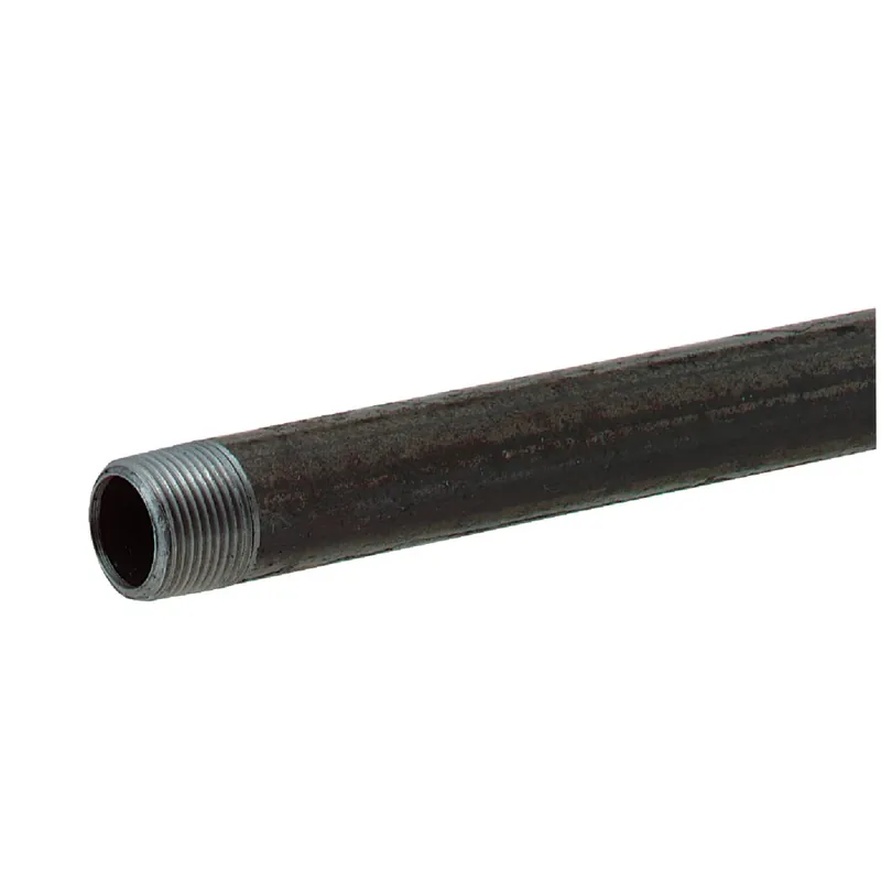 1/2 In. X 18 In. Carbon Steel Threaded Black Pipe - Schedule 40