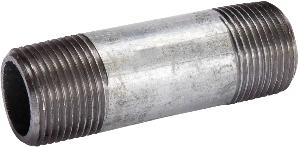 3/8 Inch X 2 Inch Welded Steel Galvanized Nipple - Schedule 40 Pipe Fitting