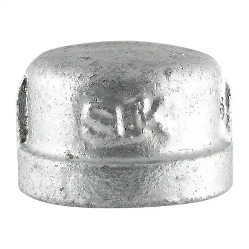 Galvanized Pipe Cap, 2 In.