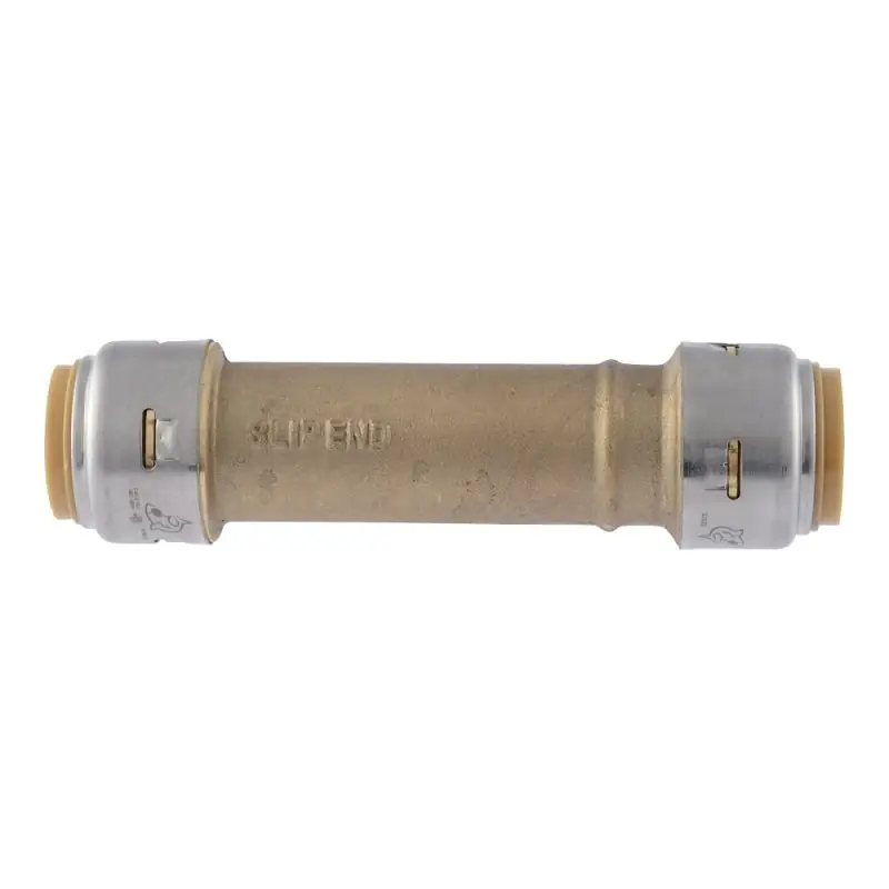 Push-fit Slip Pipe Coupling, Lead Free, 3/4 X 3/4 In.