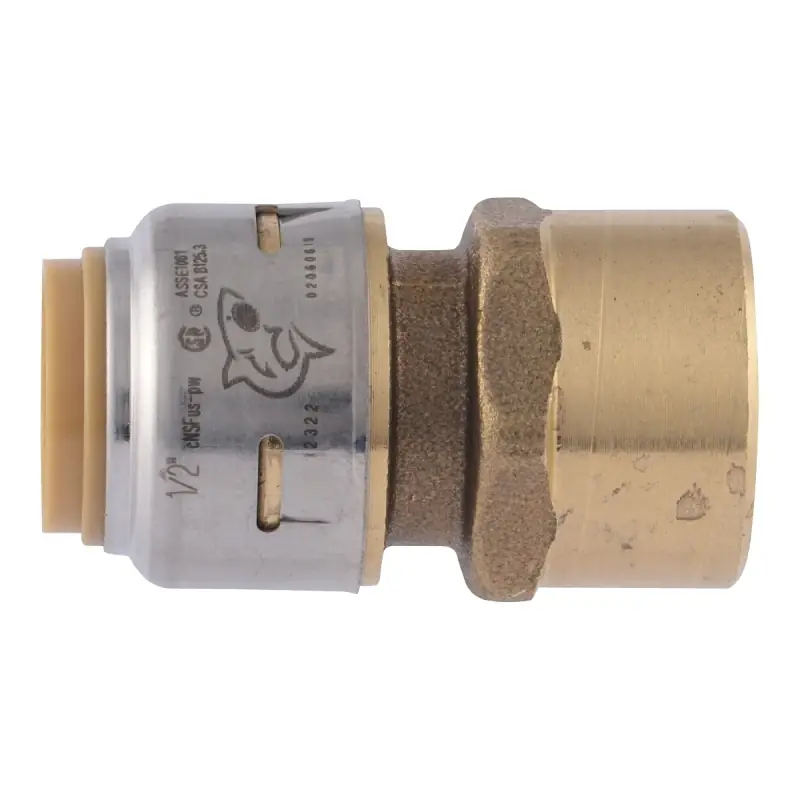 Push To Connect 1/2 In. Fpt X 1/2 In. D Fpt Brass Adapter