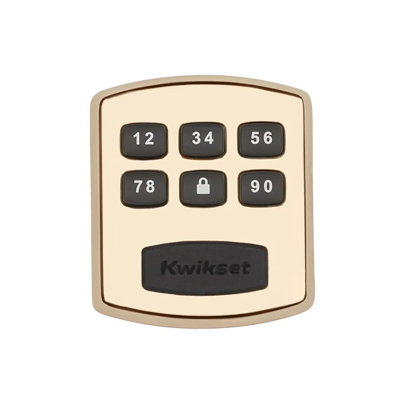 Polished Brass Electronic Deadbolt, Model 99050-002, Keyless Entry