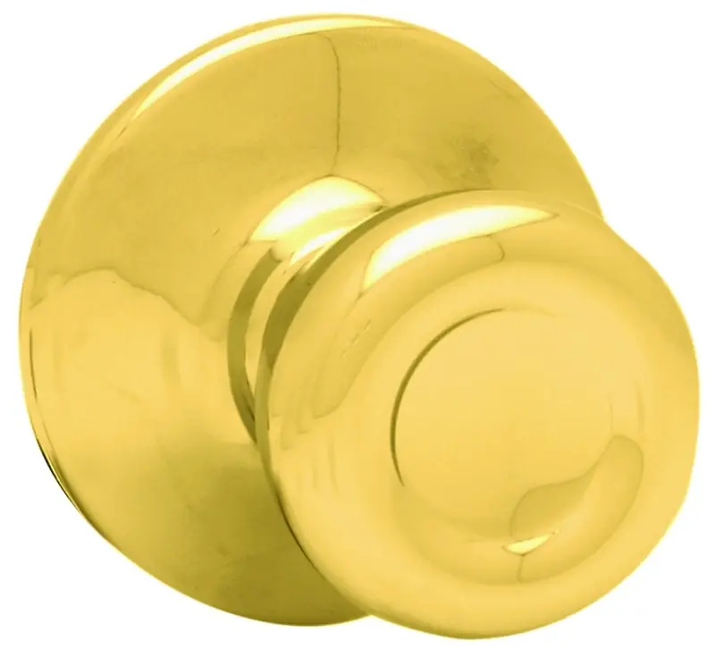 Security Tylo Passage Lockset, Polished Brass