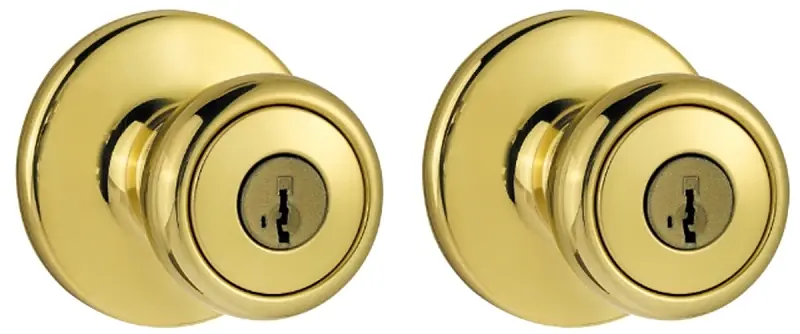 Tylo Polished Brass Entry Knobs 1-3/4 In.