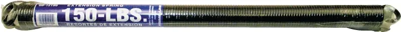 Sectional Garage Door Extension Spring With Safety Cable, Silver Tip, 150 Lbs.