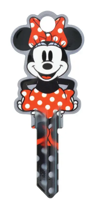 Disney Minnie Mouse House/padlock Universal Key Blank Double