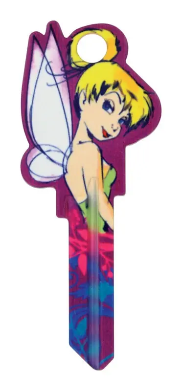 Disney Tinker Bell House/padlock Universal Key Blank Double