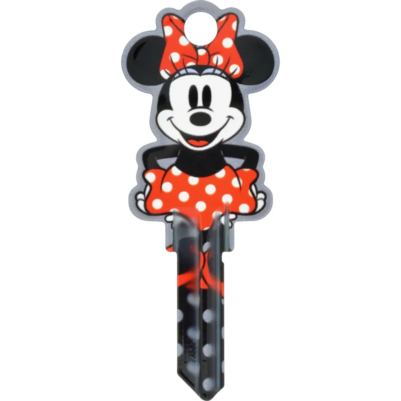 Disney Minnie Double Sided Universal Key Blank For House And Padlock