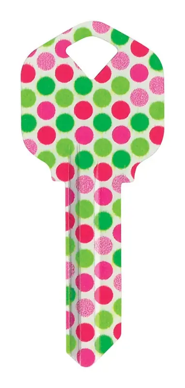 Wackey Polka Dots House/office Universal Key Blank Single