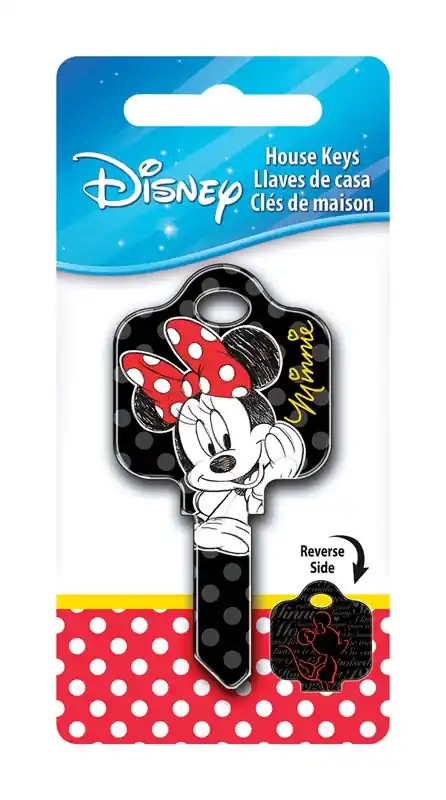 Disney Minnie Mouse House Key Blank 87651 Sc1 Single Sided For Schlage Locks