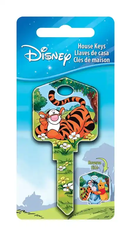 Disney Tigger Bounce House Key Blank 66/97 Single For Kwikset And Titan Locks Multicolored