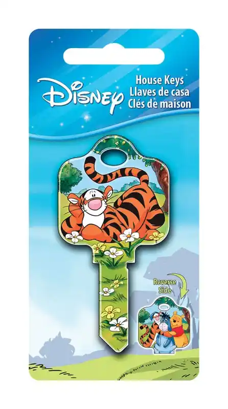 Disney Tigger House Key Blank 68 Single For Schlage Locks Multicolored