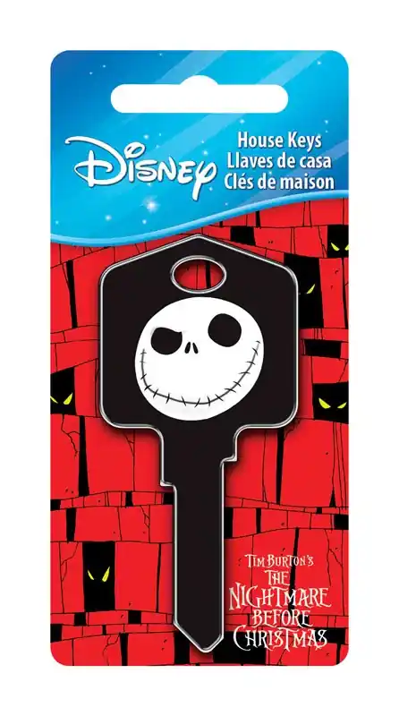 Disney Skeleton House Key Blank 66/97 Single For Kwikset And Titan Locks Black