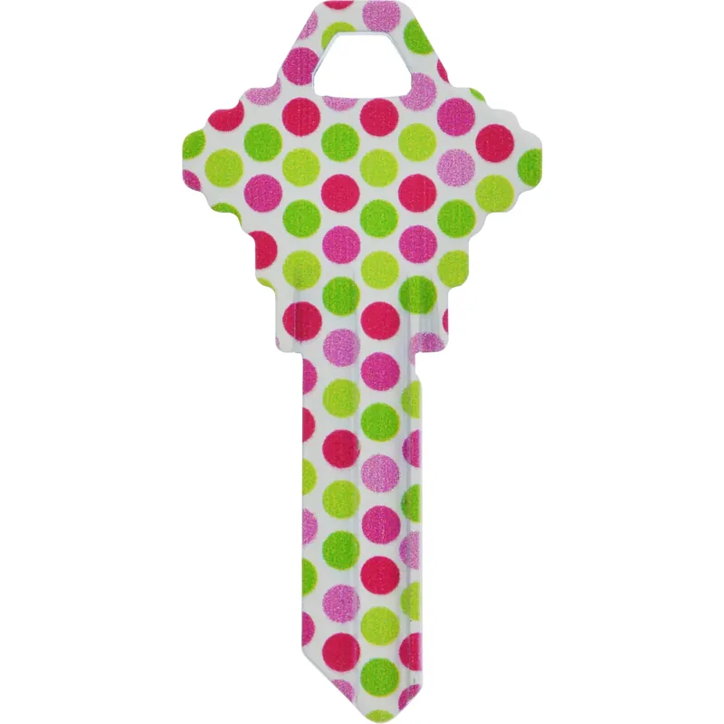 Wackey Polka Dots House/office Universal Key Blank Single