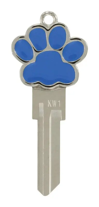 3d Paw Print Universal Key Blank - Single Sided House/office Key