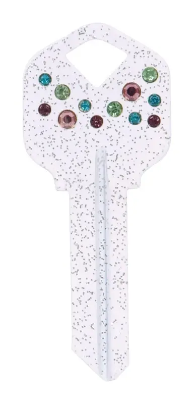 Diva Confetti House/office Universal Key Blank Single