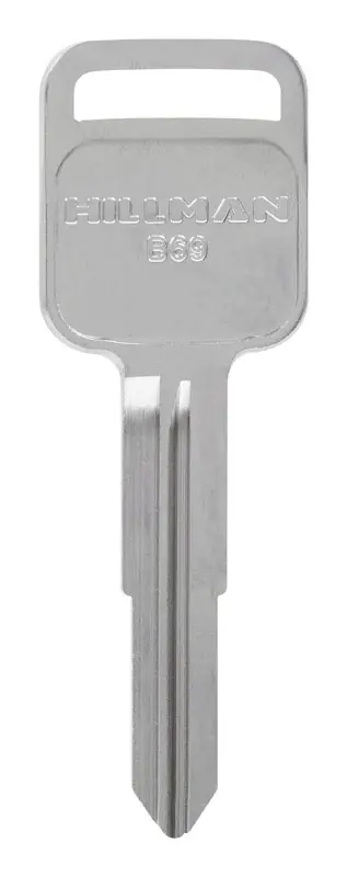 Traditional Key Automotive Key Blank Double For Gm Silver