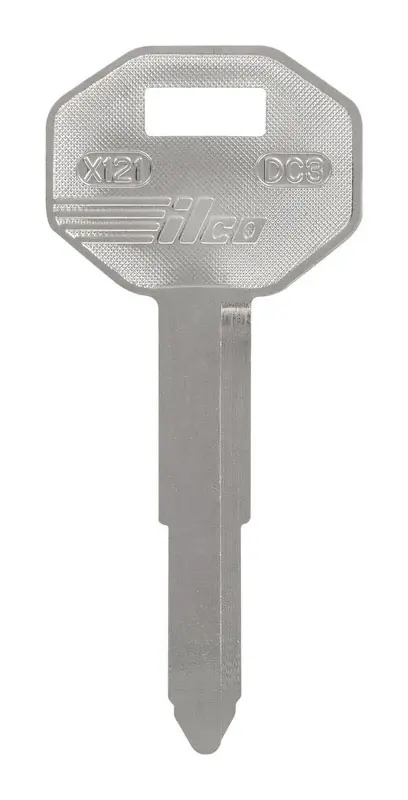 Traditional Key Automotive Key Blank Double For Mitsubishi Silver