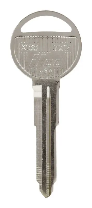 Traditional Key Automotive Key Blank Double For Mazda Silver