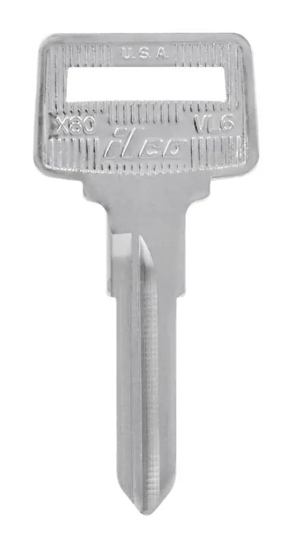 Traditional Key Automotive Key Blank Double For Volvo Silver