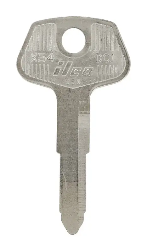 Traditional Key Automotive Key Blank Double For Chrysler Silver