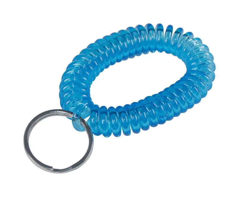 Plastic Assorted Wrist Coil Key Ring