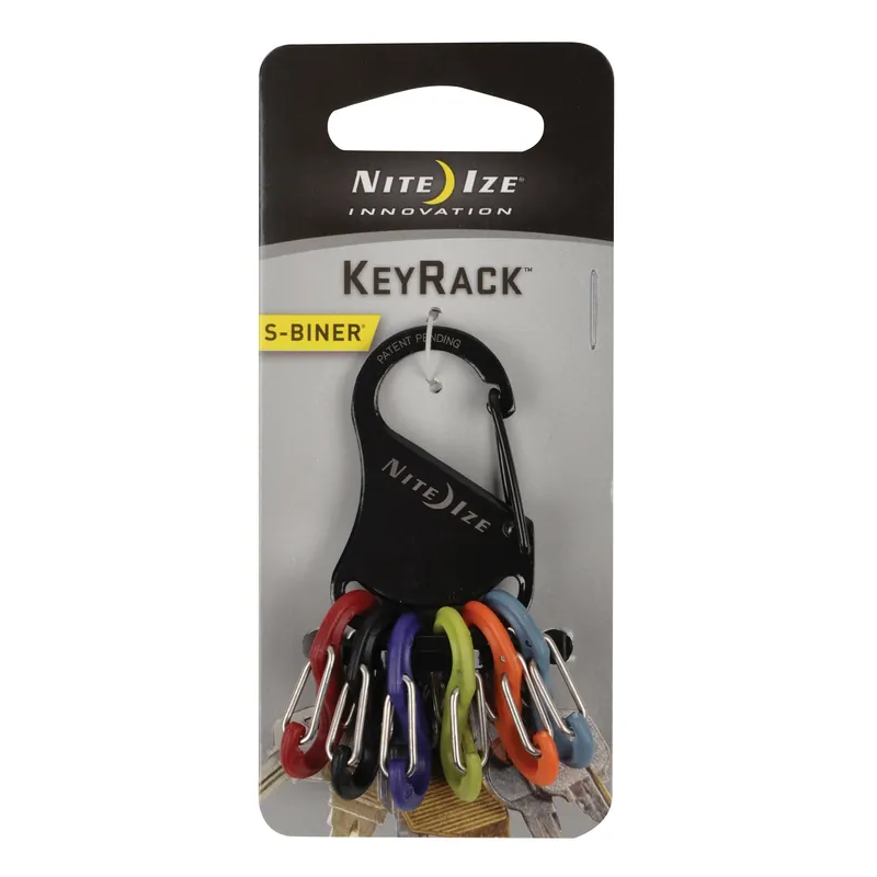 Keyrack S-biner Key Clip, Stainless Steel