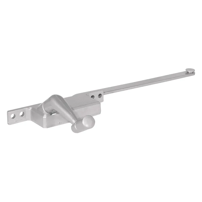 Casement Window Crank Handle Operator, Diecast Construction Aluminum, Left Hand, Square Body, 9 In.