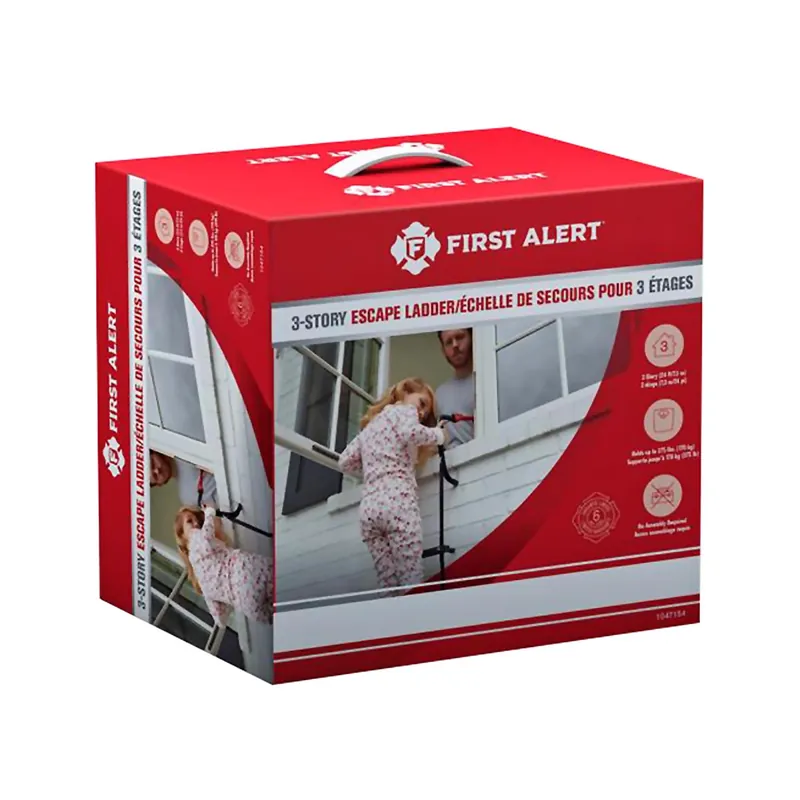 Portable Fire Escape Ladder, 3-story, 24-ft.
