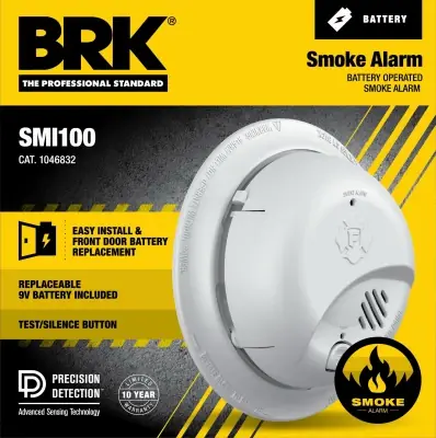 Smoke Alarm, Front-load Battery