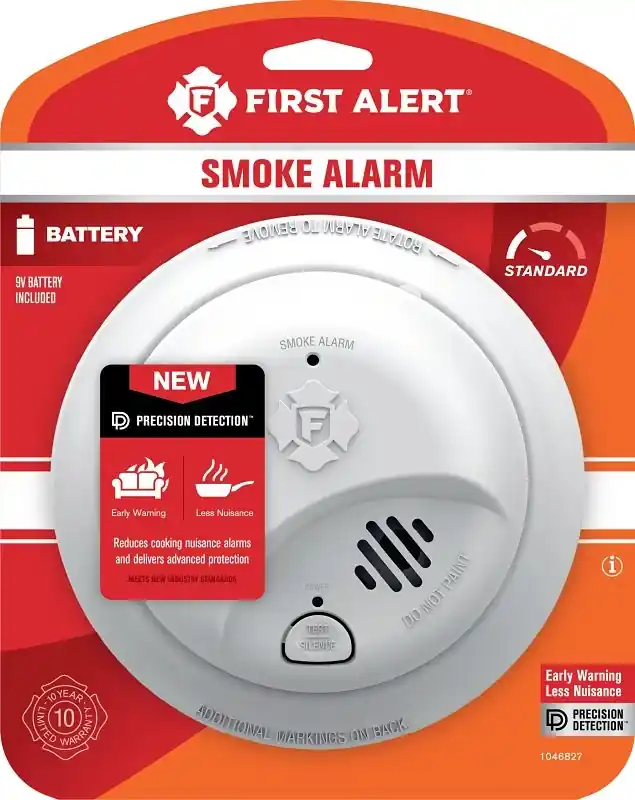 Smoke Alarm, Front Access Battery Operated