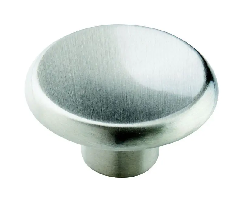 Allison Round Cabinet Knob 1-1/2 In. D 3/4 In. Satin Nickel 10 Pk