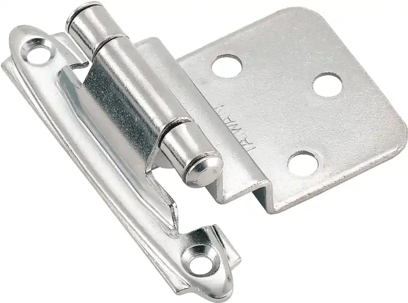 2 In. W X 2-3/4 In. L Satin Nickel Silver Steel Self-closing Hinge 10 Pk